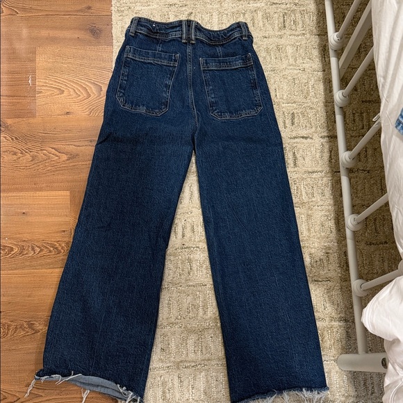 Dark Wash Wide Leg Women's Jeans - Picture 2 of 4